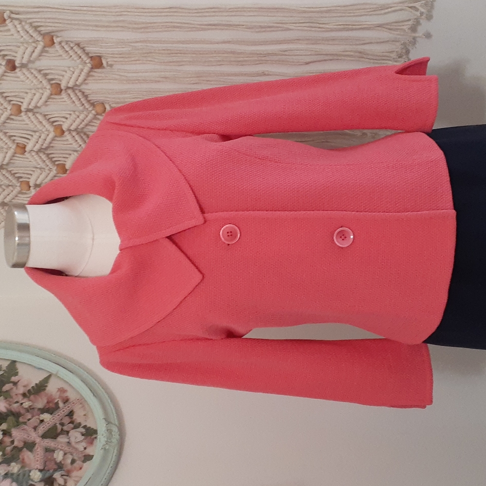 St. John Pink Knit Blazer Size 6